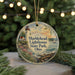 A round ornament featuring a lighthouse and a scenic landscape, with the text "Marblehead Lighthouse State Park, Ohio" displayed prominently.