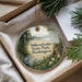A decorative ornament with a scenic landscape of Millersville State Park, Washington, featuring a bird, trees, and a body of water.