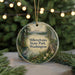 A round ornament with a scenic landscape of Millersville State Park, Washington, featuring a bird, a path, and a mountain backdrop.