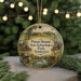 A round ornament with a landscape scene featuring a pond, a bird, and a deer, along with text that reads "Pinson Mounds State Archaeological Park, Tennessee".