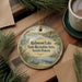 A decorative ornament with a scenic lake and forest landscape, featuring text that reads "Richmond Lake State Recreation Area, South Dakota".