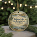A round ornament with a scenic lake and forest landscape, featuring text that reads "Richmond Lake State Recreation Area, South Dakota".