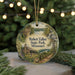 A round ornament featuring a scenic landscape with a cabin, trees, and a waterfall, with the text "Robert Talbot State Park, Missouri" displayed prominently.