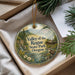 A decorative ornament with a scenic landscape of mountains, trees, and a river, featuring the text "Valley of the Rogue State Park, Oregon".