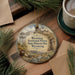 A decorative ornament featuring a castle and a chain, with text that reads "Wyoming Territorial Prison State Historic Site, Wyoming".