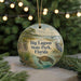 A round ornament with a scenic image of Big Lagoon State Park, Florida, featuring a bird, a turtle, and a boat on the water.