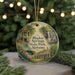 A circular ornament featuring a scenic image of Bladon Springs State Park in Alabama, with a gazebo and waterfall in the background.