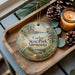 A wooden tray with a decorative ornament featuring a scenic landscape of Carley State Park, Minnesota, and pine cones.