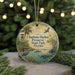 A round ornament with a beach scene and birds, featuring the text "Charlotte Harbor Preserve State Park, Florida" and a bird illustration.