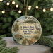 A circular ornament featuring a lighthouse, a bird, and a turtle, with text that reads "Dr. Julian G. Bruce St. George Island State Park, Florida".