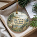 A round ornament with a scenic image of a deer, a bird, and a path in a park, along with the text "Elk Neck State Park, Maryland".