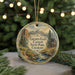 A round ornament featuring a scenic landscape of mountains, trees, and a cabin, with the text "Golden Gate Canyon State Park, Colorado" displayed prominently.