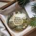 A decorative ornament with a scenic image of Blakeley State Park, Alabama, featuring a cannon, a river, and a tree.