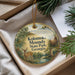 A decorative ornament with a deer and a landscape scene, featuring the text "Kolomoki Mounds State Park, Georgia".