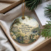 A decorative ornament with a scenic view of Kentucky State Park, featuring a house, trees, and a body of water.