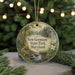 A decorative ornament featuring a scenic image of a forest and a waterway, with the text "New Germany State Park, Maryland" prominently displayed.