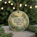 A round ornament with a nature scene featuring ducks, a heron, and a pond, along with text that reads "Sam Dale Lake State Fish and Wildlife Area, Illinois".