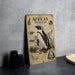 an illustrated poster of an African penguin, with various details and illustrations about the species.
