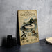 a vintage-style illustration of a Common Eye duck, with detailed illustrations of the duck's features and habitat.