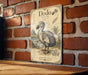a vintage-style illustration of a dodo bird, a flightless bird native to the island of Mauritius, with detailed illustrations and text providing information about the species.