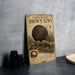a wooden sign with illustrations and text about the North Island Brown Kiwi, a bird native to New Zealand.