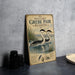 A vintage-style sign for Western Grebe pairs rushing, featuring illustrations of the birds in a natural setting.