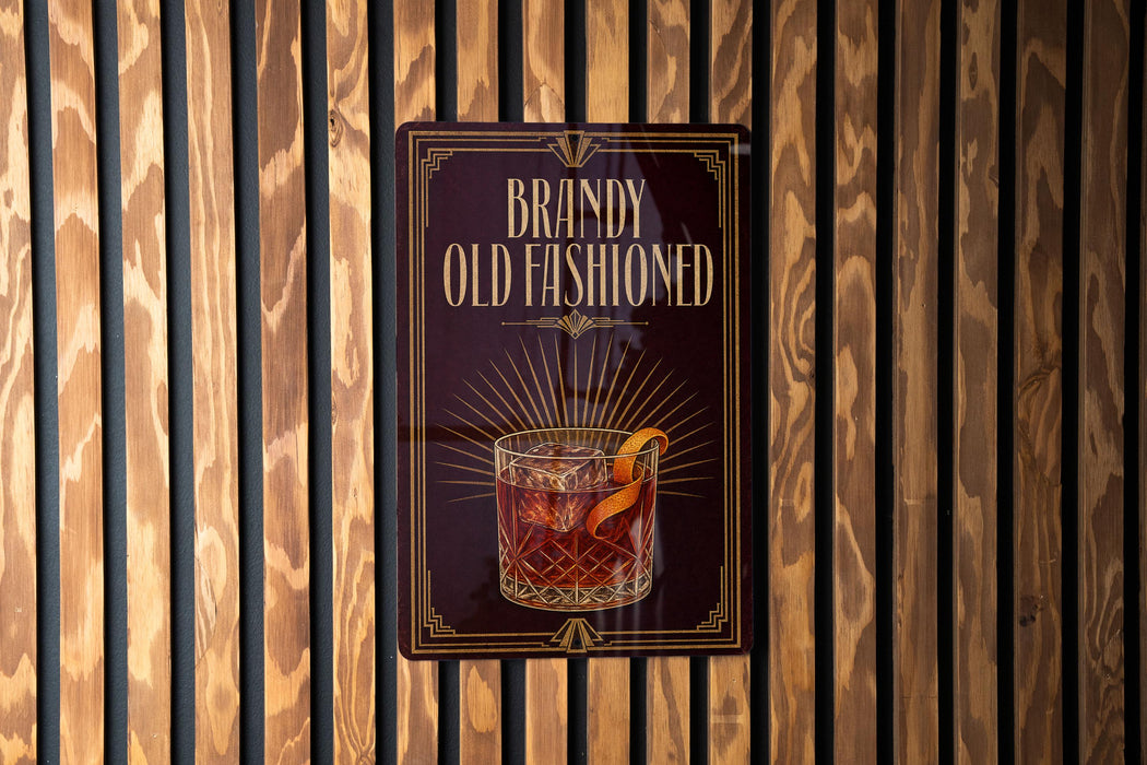 A sign for "Bandy Old Fashioned" is displayed on a wooden wall.