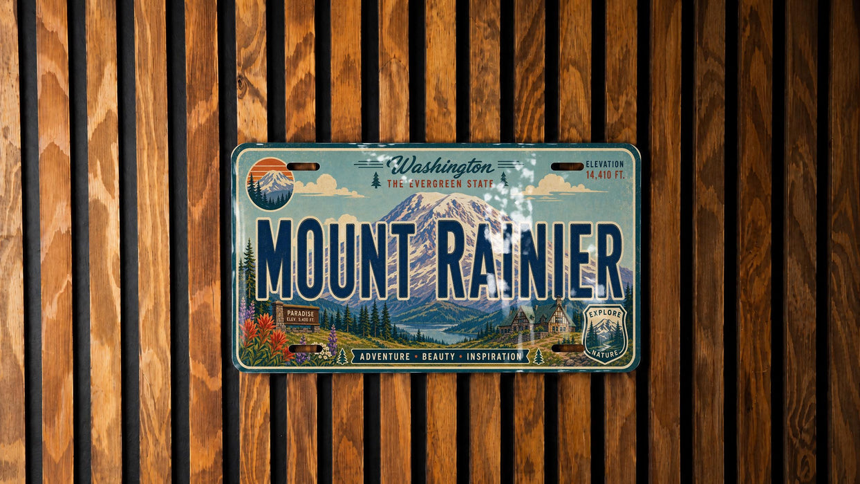 Mount Rainier license plate