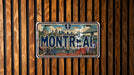 A vintage license plate from Quebec, Canada, with the word "MONTREAL" prominently displayed.